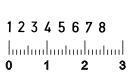 Ziffernstempel 3 mm 8 stellig