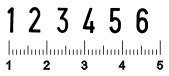Ziffernstempel 7 mm 6 stellig