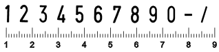 Ziffernstempel 7 mm 12 stellig
