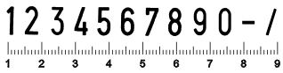 Ziffernstempel 9 mm 4 stellig