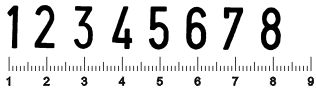 Ziffernstempel 12 mm 8 stellig