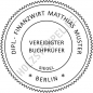 Preview: VEREIDIGTER BUCHPRÜFER Siegelstempel R45