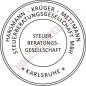 Preview: Steuerberatersiegel Colop S2045 mit Abdruck Durchmesser 45 mm 2 Textzeilen für die Firmenbezeichnung
