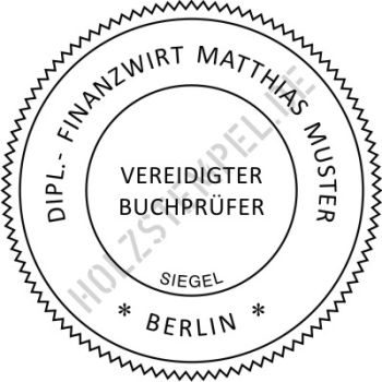 Buchprüfer Siegelstempel