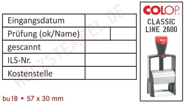 Buchungsstempel Stativstempel 18