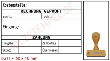 Buchungsstempel Holz 11