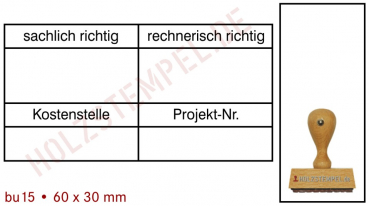 Buchungsstempel Holz 15