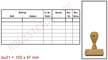 Buchungsstempel 21