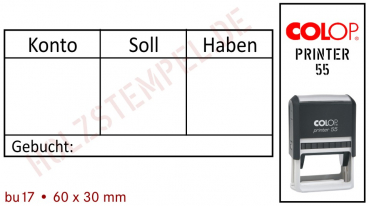Buchungsstempel Printer 17