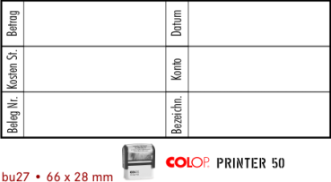 Buchungsstempel Printer 27