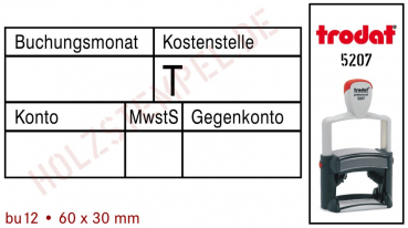 Buchungsstempel Stativstempel 12