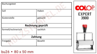 Buchungsstempel Stativstempel 26