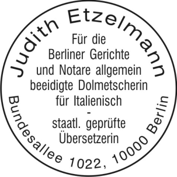 Dolmetscher- Übersetzerstempel 05