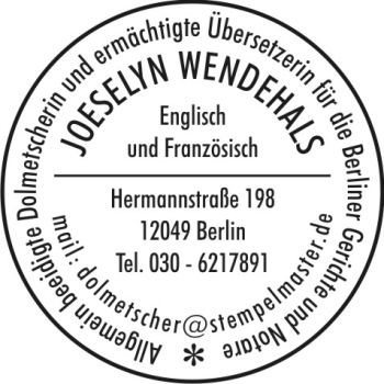 Stativstempel S2045 Siegelstempel 09