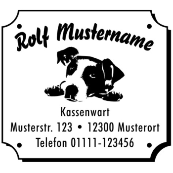 Jack Russel Welpe Motivstempel