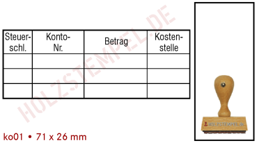 Kontierungsstempel Holz 01