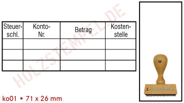 Kontierungsstempel ko01