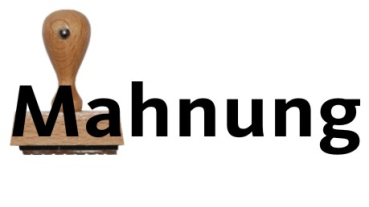 Mahnung Stempel
