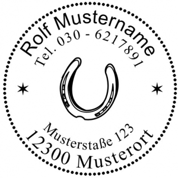 Hufeisen Motivstempel