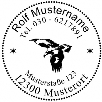 Steinadler Motivstempel