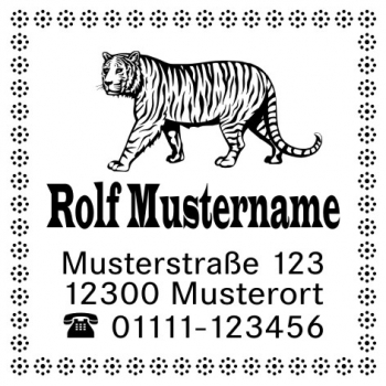 Tiger Motivstempel