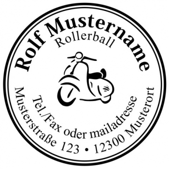Vespa Roller Motivstempel