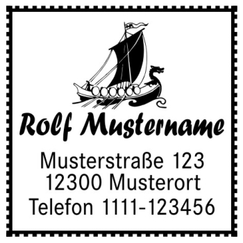 Wikingerschiff Motivstempel