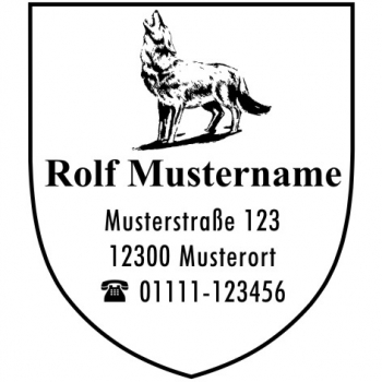 Wolf Motivstempel