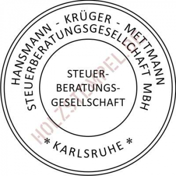 2 zeiliges Siegel Steuerberatungsgesellschaft R45