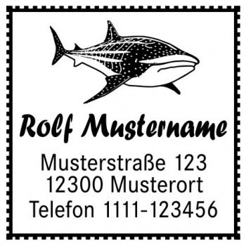 Walhai Motivstempel