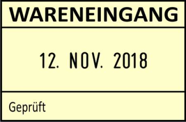 Warenkontrollstempel Wareneingangsstempel