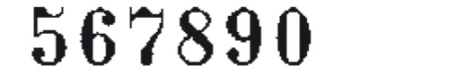 Paginierstempel B6K 5,5 mm Antiqua