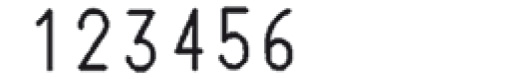 Paginierstempel B6K 5,5 mm Block