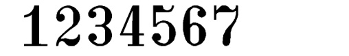 Paginierstempel C1 3,5 mm 7 stellig Antiqua