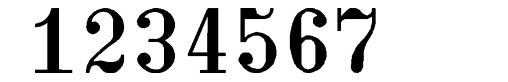 Paginierstempel C1 3,5 mm 7 stellig Antiqua