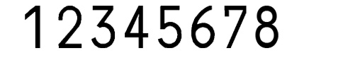 Paginierstempel C1 4,5 mm 8 stellig Block