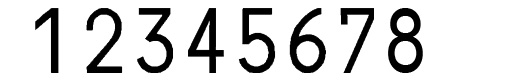 Paginierstempel C1 5,5 mm 8 stellig Block