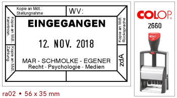 Eingangsstempel für Rechtsanwälte Muster 02