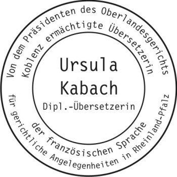 Dolmetscher- Übersetzerstempel 14