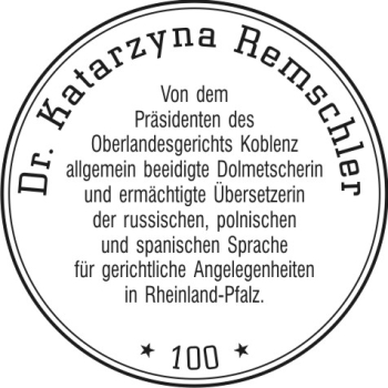 Stativstempel S2045 Siegelstempel 17