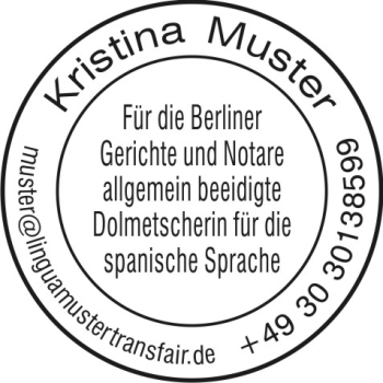 Dolmetscher- Übersetzerstempel 03