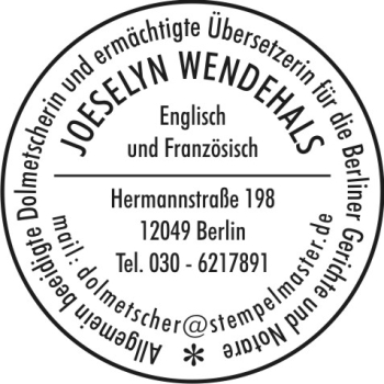Stativstempel S2045 Siegelstempel 09
