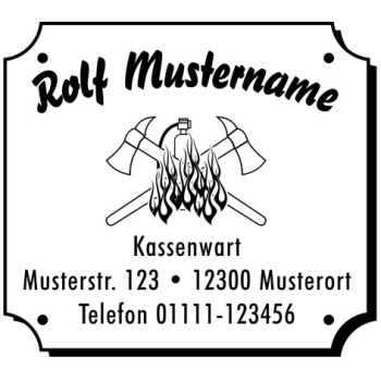 Motivstempel Feuerwehraxt