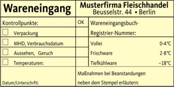 Warenkontrollstempel Wareneingangsstempel