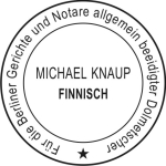 Holzstempel Siegelstempel 06