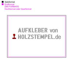 Aufkleber DIN-Formate