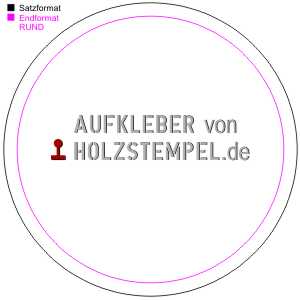 Aufkleber rund