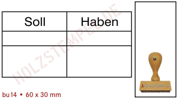Buchungsstempel Holz 14