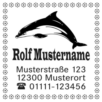 Delphin Motivstempel 06