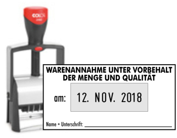 Warenannahme unter Vorbehalt